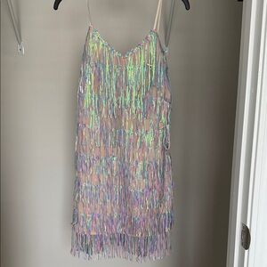 Taylor Swift Eras Tour Lover Sequin Fringe Dress